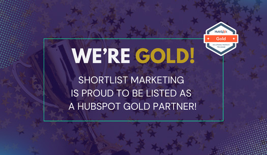 We're GOLD! Shortlist Marketing is an official Gold HubSpot Partner